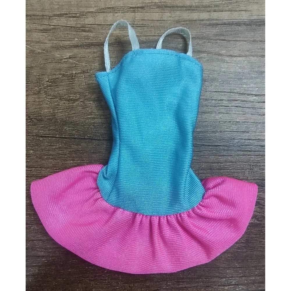 Barbie Mattel Strap Pink Blue Short Groovy Dress Purple Tag Z32